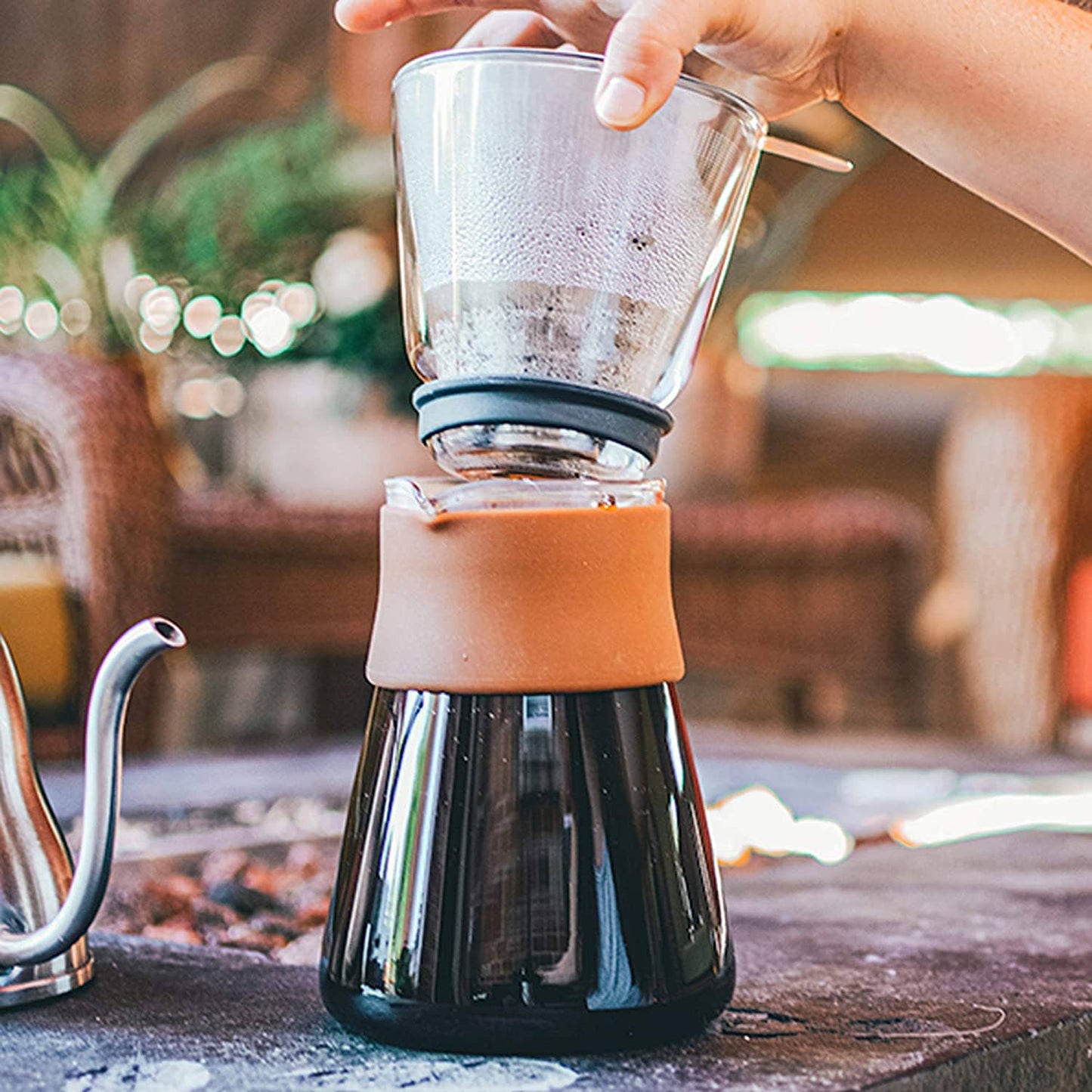 GROSCHE AMSTERDAM Pour Over Coffee Maker with SS filter