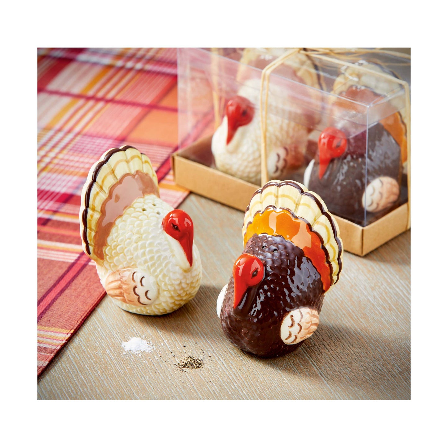 Thanksgiving Turkey Salt and Pepper Shaker Sets