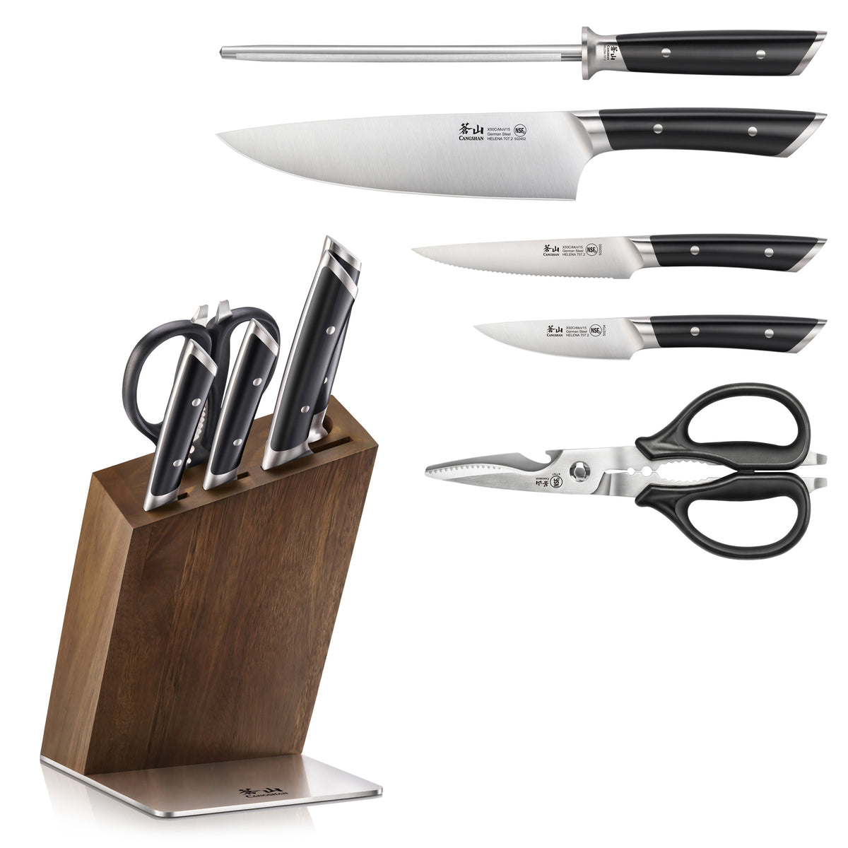 Cangshan HELENA 6pc Knife Block Set