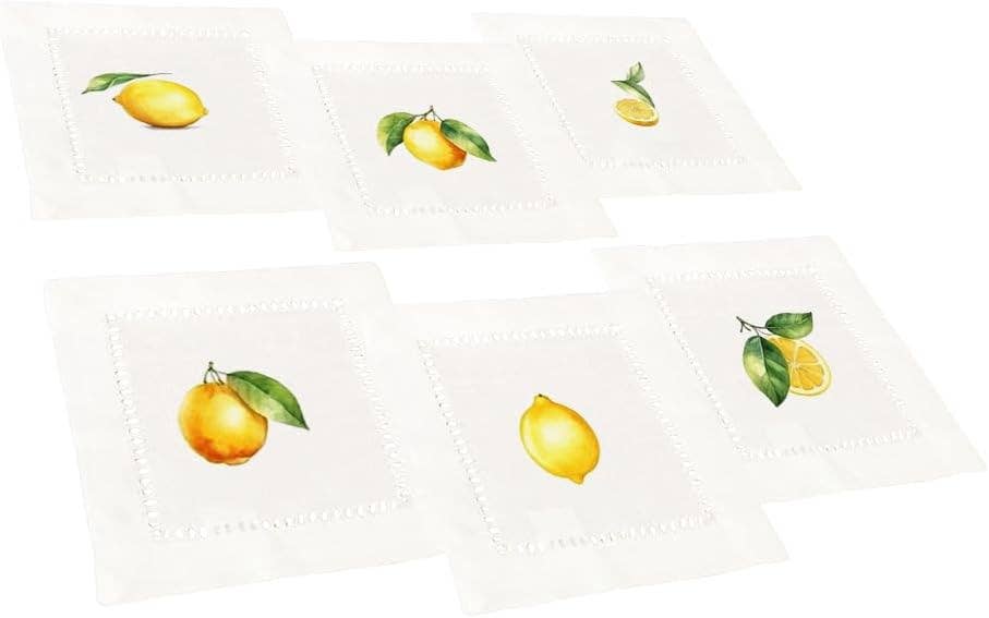 Hemstitch Napkins Lemons