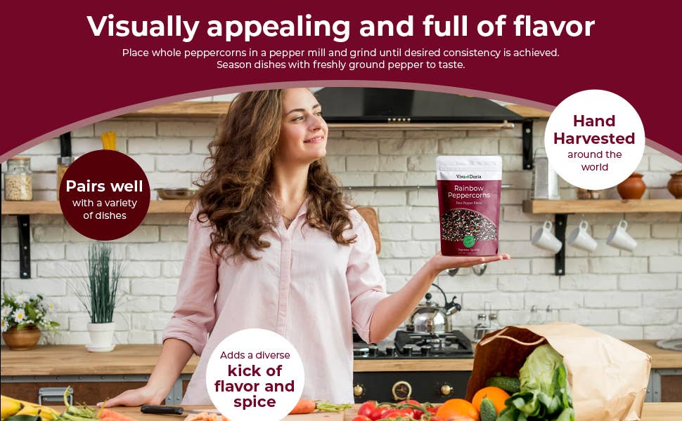 Rainbow Peppercorns Blend For Grinder Refill