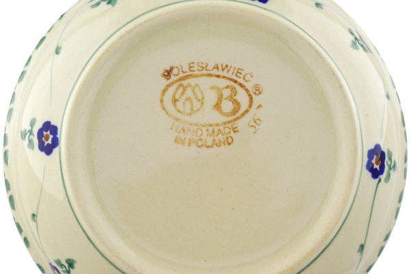 Bowl 7" Green Bubbles Theme