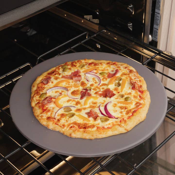 Old Stone Round Glazed Round Pizza Stone