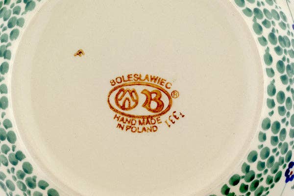 Bowl 9" Green Bubbles Theme