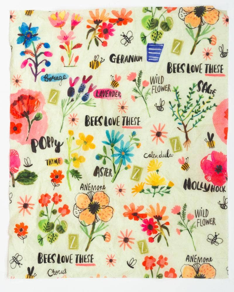 Z Wraps 2-Pack: 1 Medium & 1 Extra Large Reusable Food Wrap