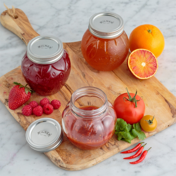 Strawberry Fruit Preserve Jar