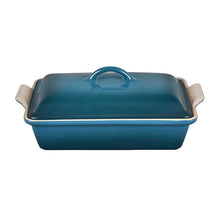 Load image into Gallery viewer, Le Creuset Heritage Stoneware Rectangular Covered Casserole 4Qt
