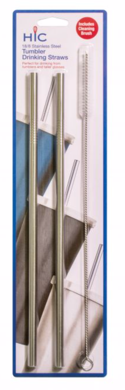 Tumbler Drinking Straws - Stainless Steel