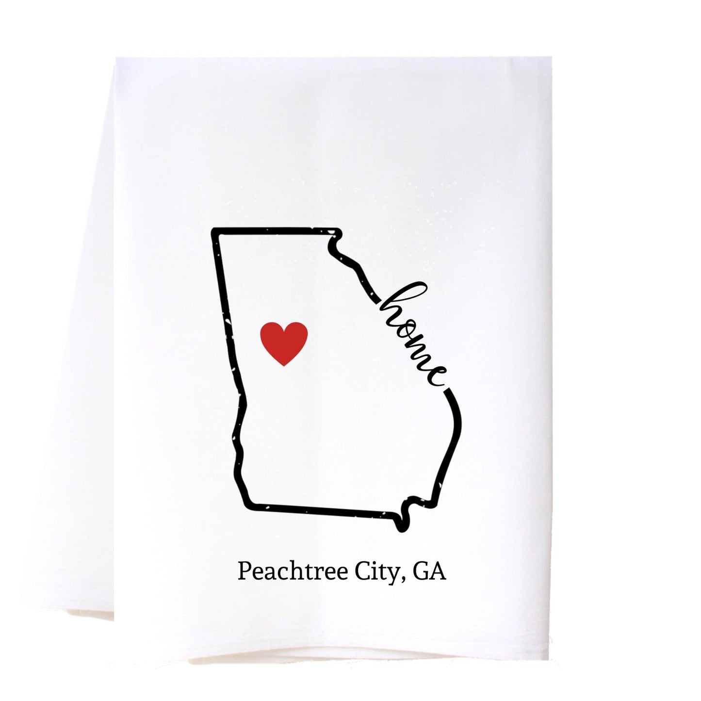 STATE OUTLINE HOME FLOUR SACK TOWEL