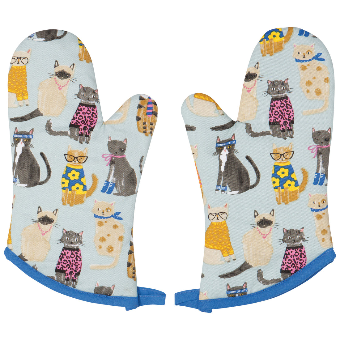 Feline Fine Oven Mitts (set of 2)