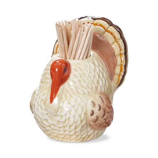 Turkey Toothpick Holder Set - Brown