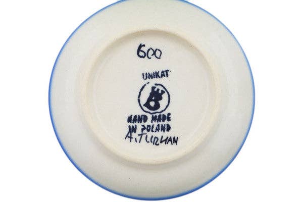 Plate 4" I'm A Polish Pottery Addict Theme