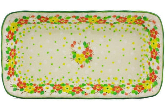 Platter 9" Peaceful Periwinkle Theme UNIKAT