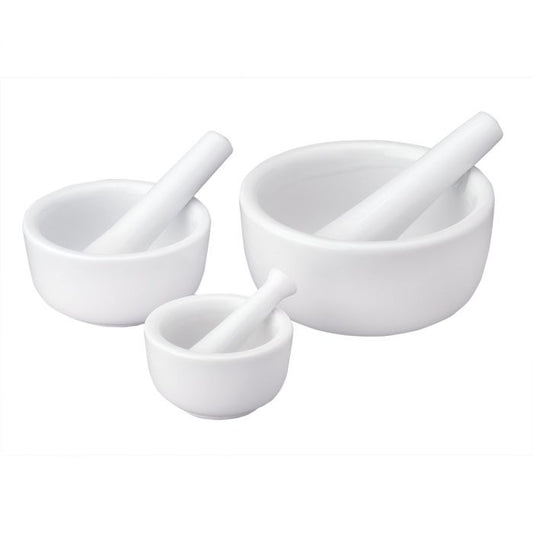 White Porcelain Mortar & Pestle