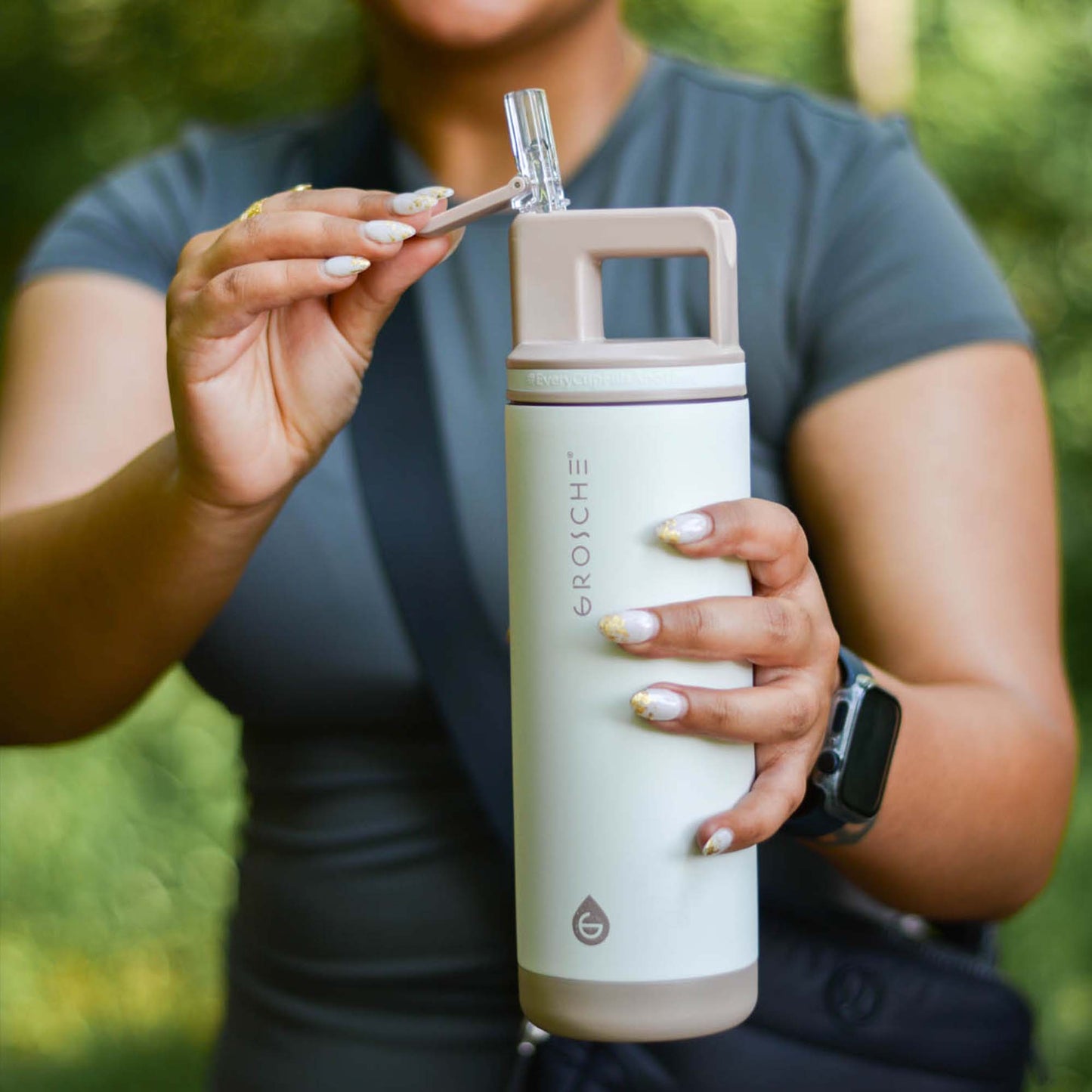 GROSCHE ALPINE Flip 'N Sip Leakproof 20oz Water Bottle