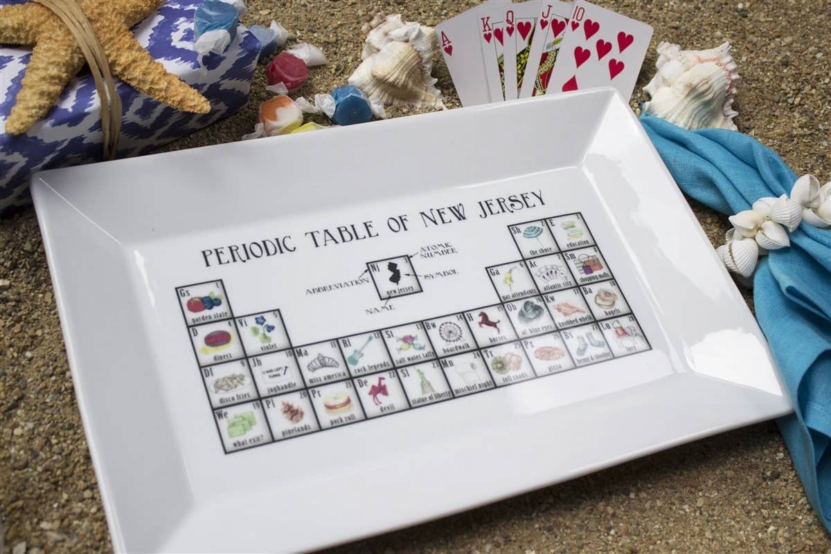 New Jersey Periodic Table Porcelain Platter
