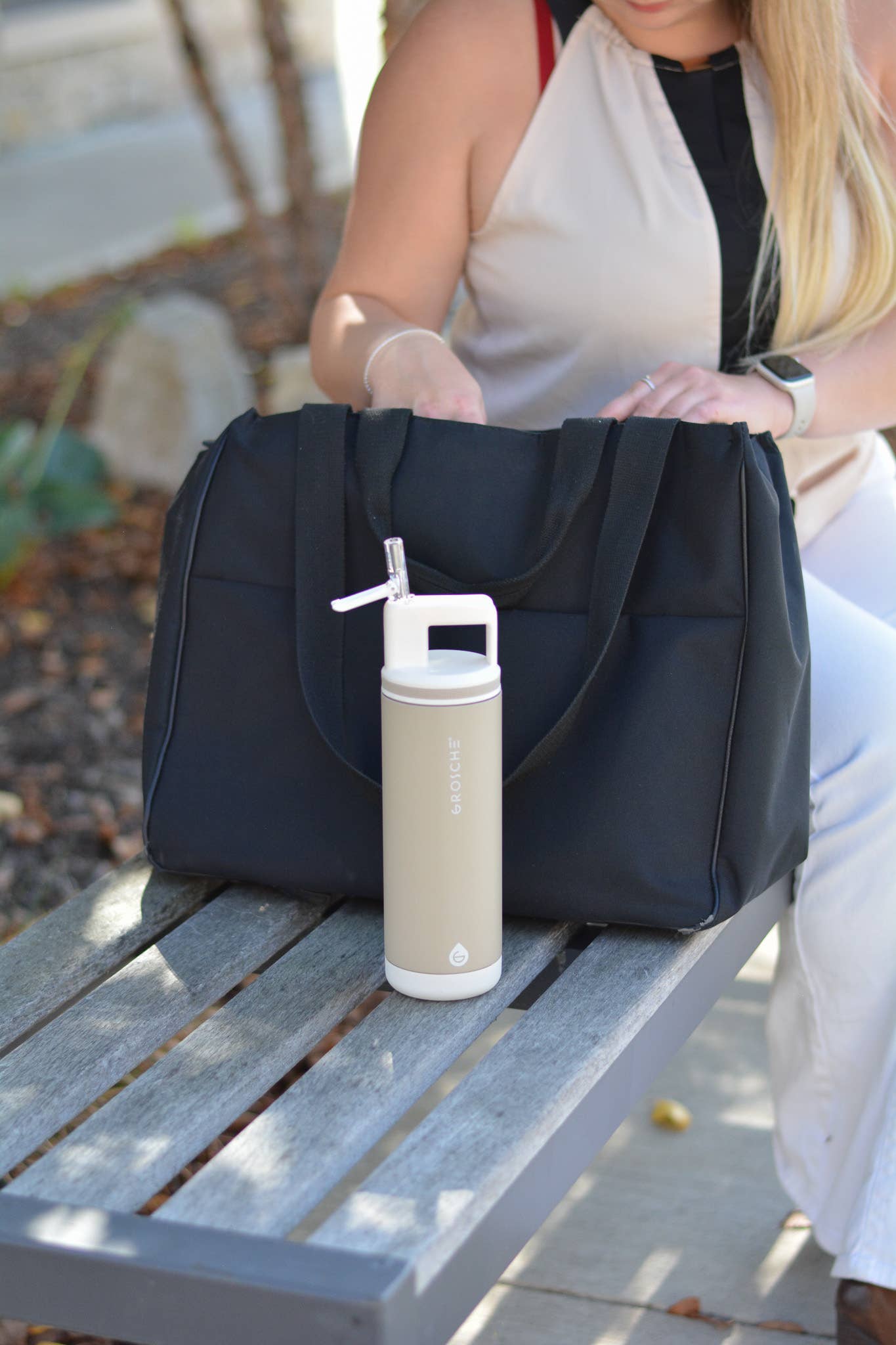 GROSCHE ALPINE Flip 'N Sip Leakproof 20oz Water Bottle