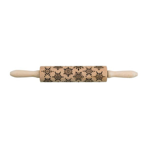 Mrs. Anderson's Baking Snowflake Design Rolling Pin, 8in