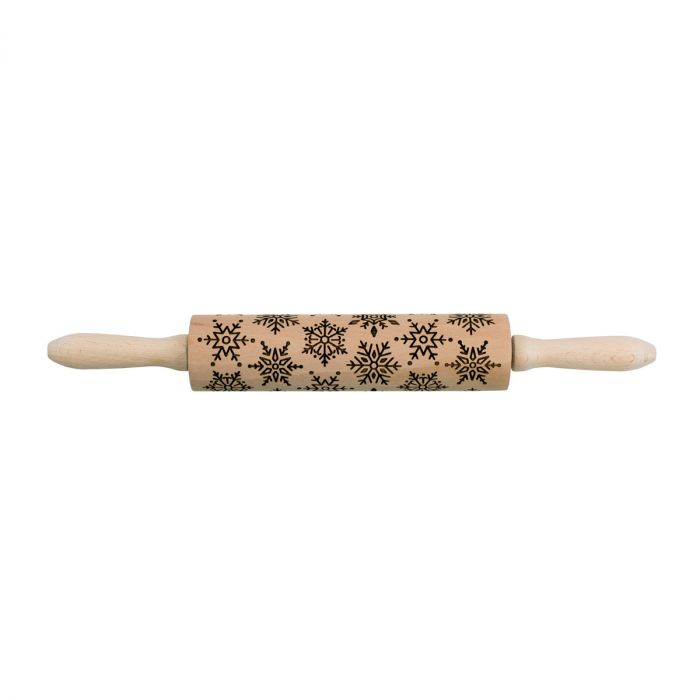 Mrs. Anderson's Baking Snowflake Design Rolling Pin, 8in