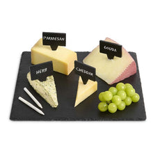 Load image into Gallery viewer, Maison du Fromage Natural Slate Cheese Markers Set
