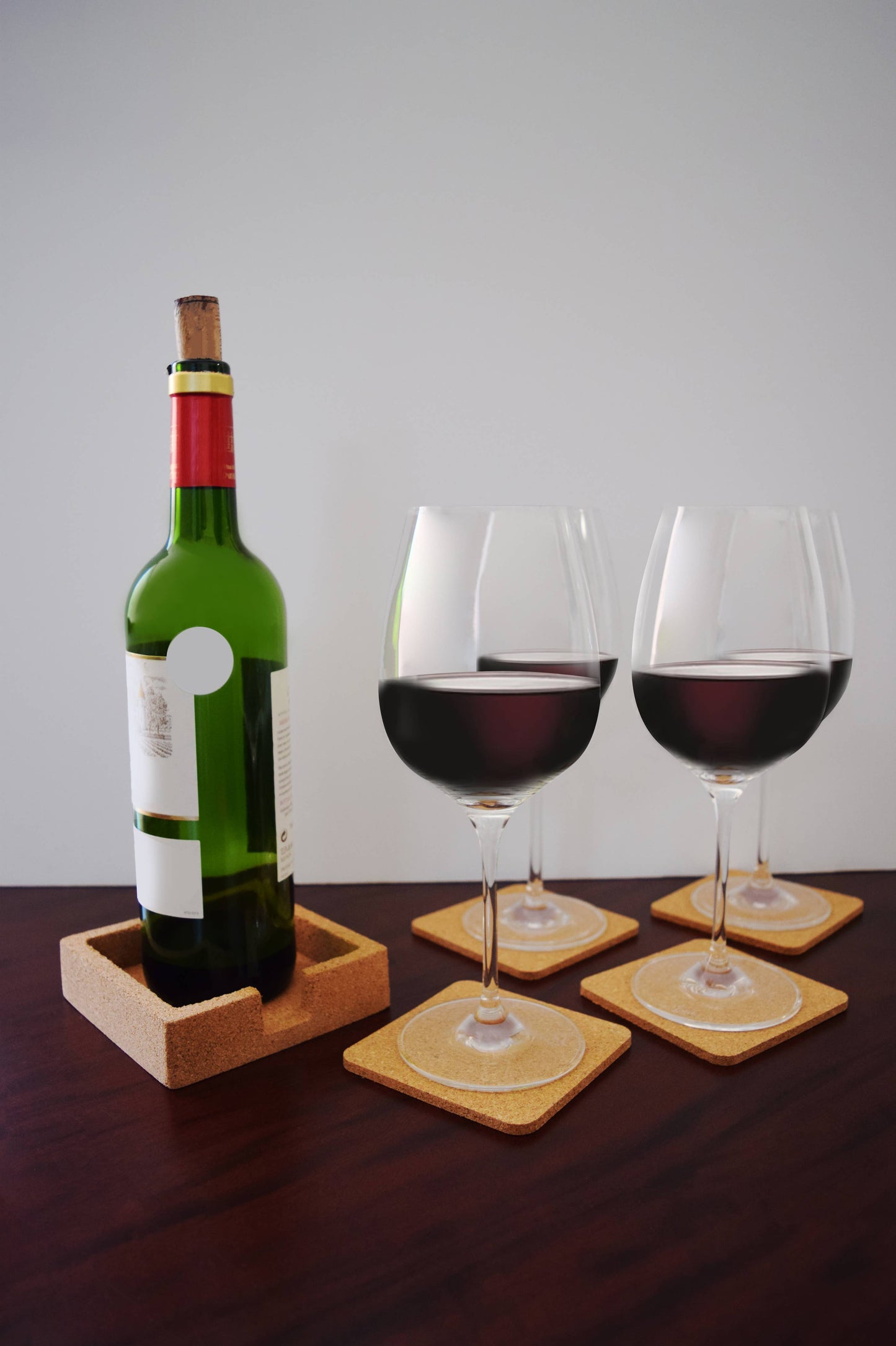 Corky Coaster with Holder - Set