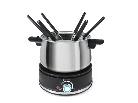 Swissmar Electric Fondue Set | Stainless Steel | Arolla