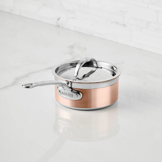 Hestan Copper Induction Saucepans