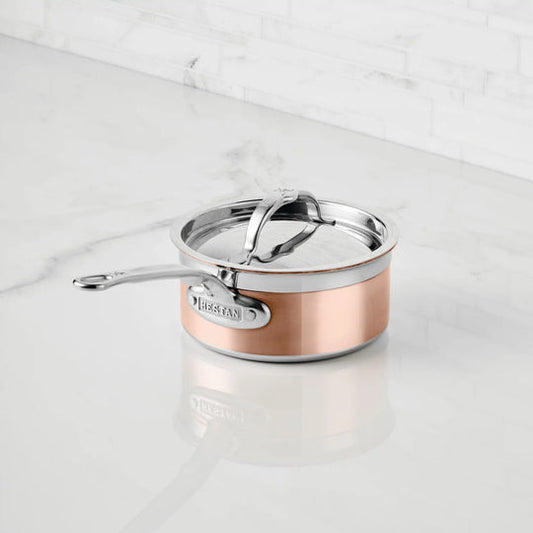 Hestan Copper Induction Saucepans