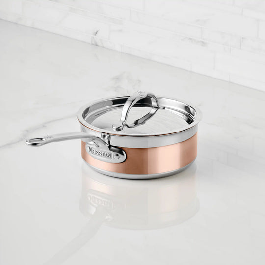 Hestan Copper Induction Saucepans
