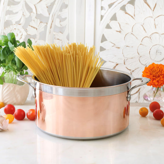 Hestan Copper Induction Stock Pot, 6-Quart