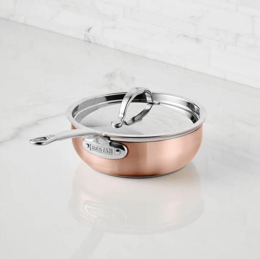 Hestan Copper Induction Saucier Pan, 2-Quart