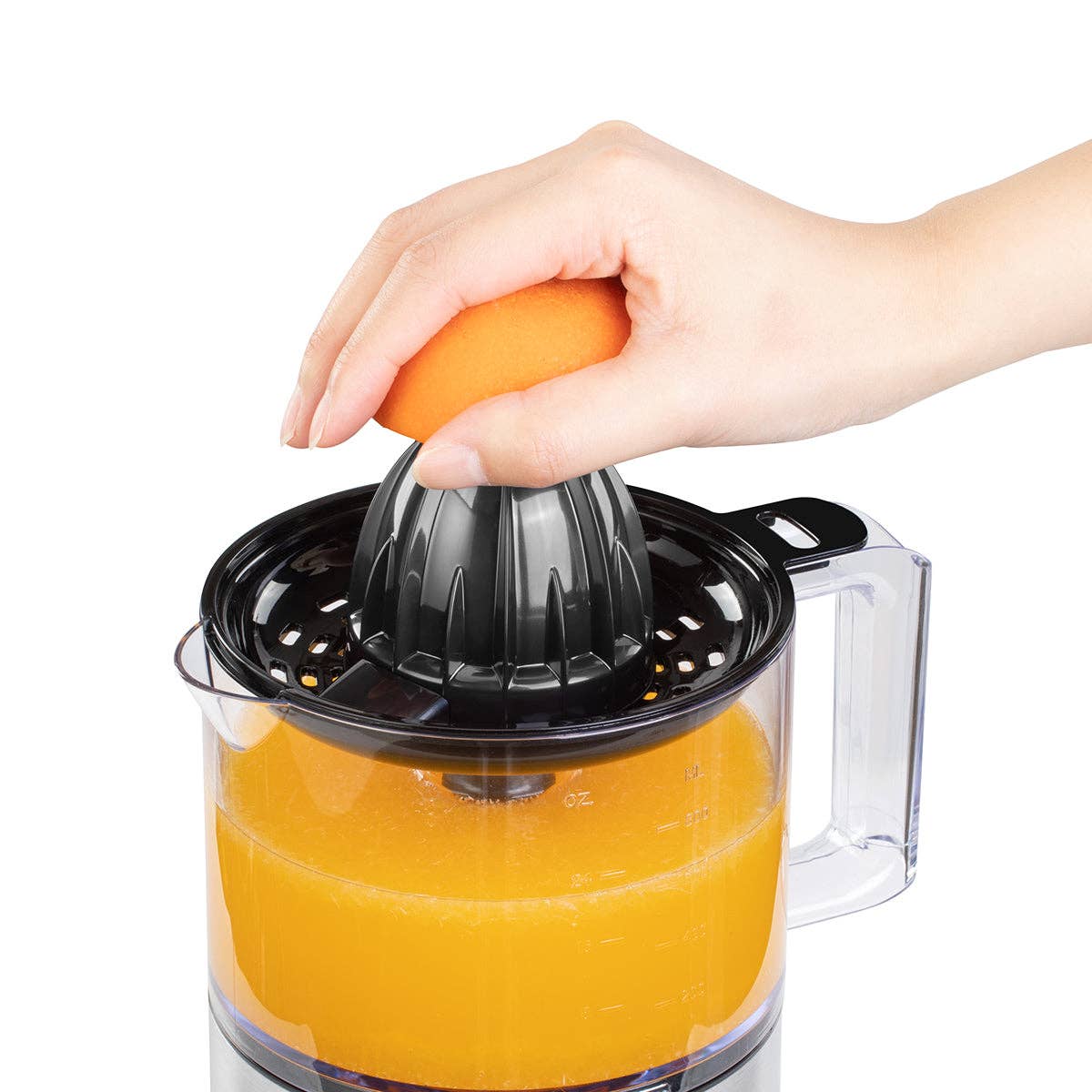 27-OZ ELECTRIC CITRUS JUICER - BLACK AND STAINLESS STEEL