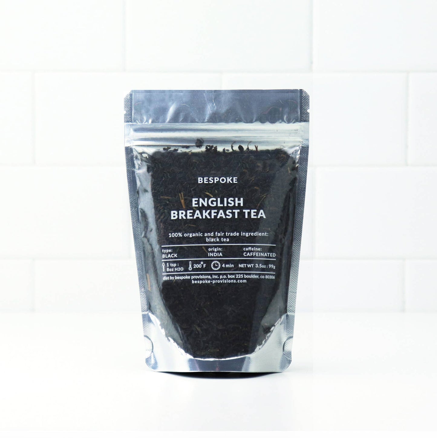 English Breakfast Tea - Organic Premium Loose Leaf - 3.5 oz