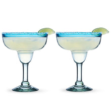 Load image into Gallery viewer, Primavera Recycled Glass Margarita Glasses - Set of 2
