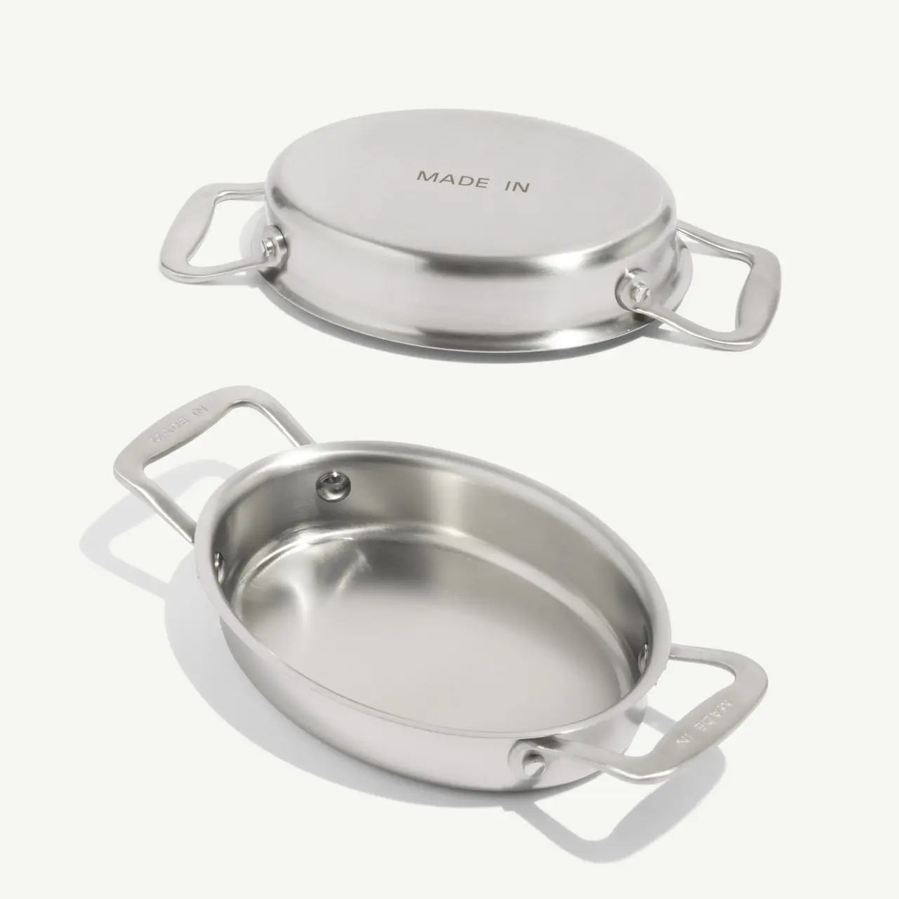 Stainless Clad 7" mini oval baker