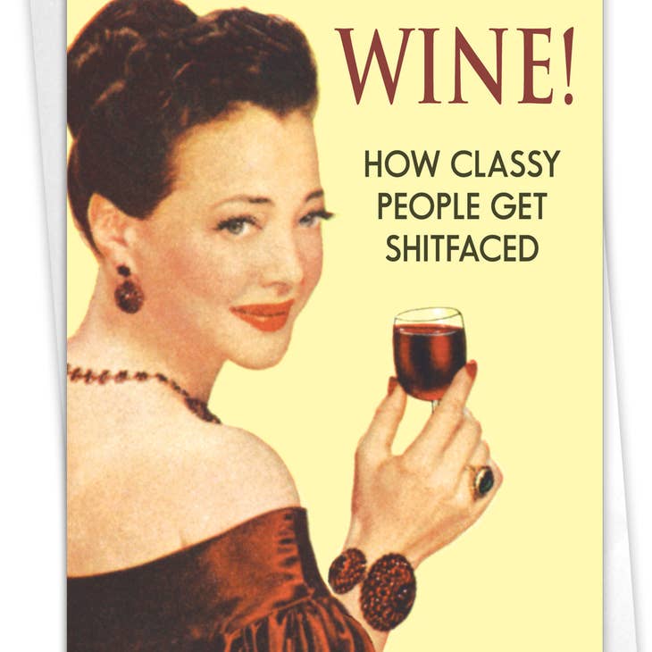 Wine! Greeting Card