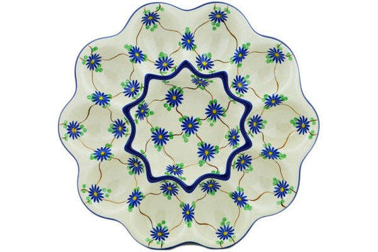 Egg Plate 11" Aster Trellis Theme