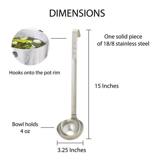 Ladle, 4oz (Stainless Steel)