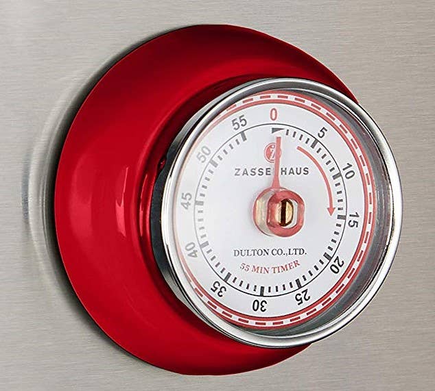 "Retro" Kitchen Timer, Red