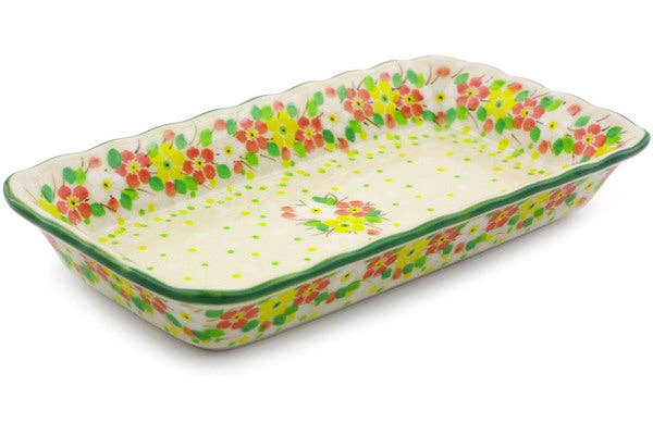 Platter 9" Peaceful Periwinkle Theme UNIKAT