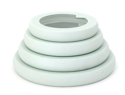 Flexible Silicone and Glass Bowl Lids (x-small,small, medium, large)