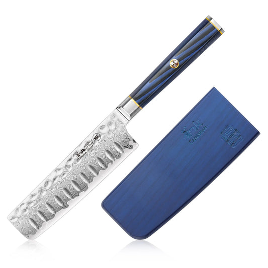 Cangshan KITA series 5" Nakiri Knife, Damascus Steel