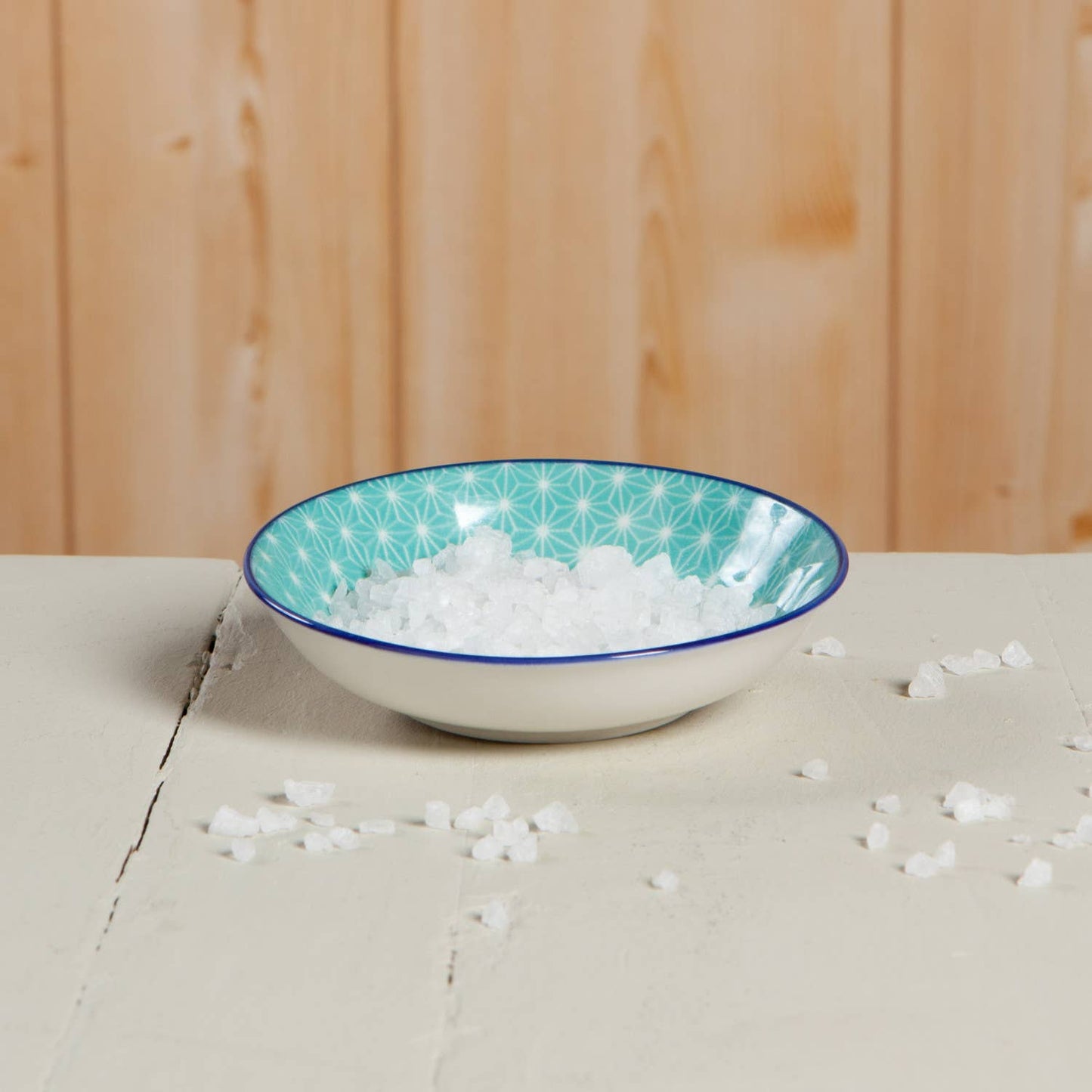 Aqua Stars Porcelain Dip Bowl
