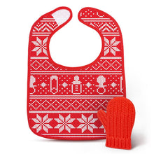 Load image into Gallery viewer, Dressed to Spill- Holiday Bib and Teether
