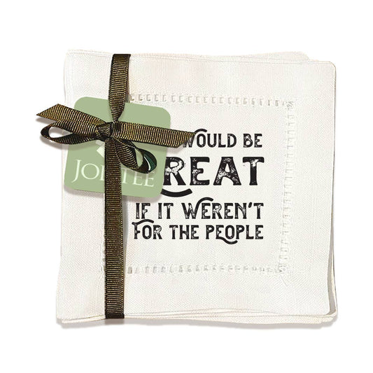 Life Would Be Great Hemstitch Napkins