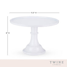 Load image into Gallery viewer, 11.5&quot; Collapsable Melamine Cake Stand - White
