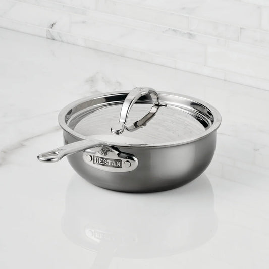 Hestan Titanium Stainless Steel Saucier Pan, 2-Quart
