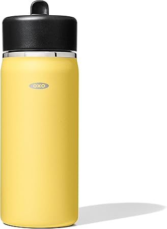 OXO Strive Wide Mouth Water Bottle w/Straw 16 oz