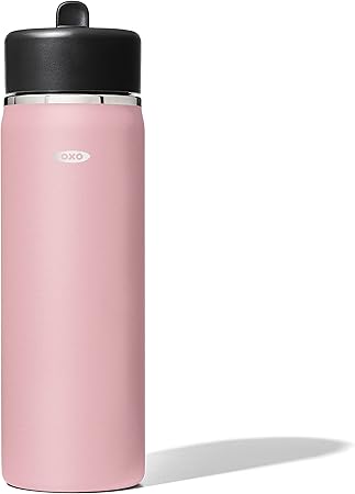 OXO Strive Wide Mouth Water Bottle w/Straw 20 oz