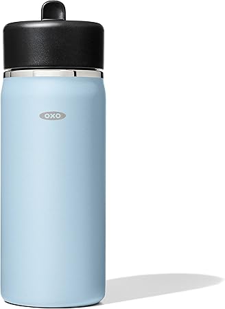 OXO Strive Wide Mouth Water Bottle w/Straw 16 oz